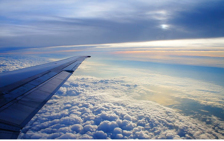 View from airplane window